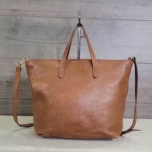 Madewell Brown Leather Tote Bag
